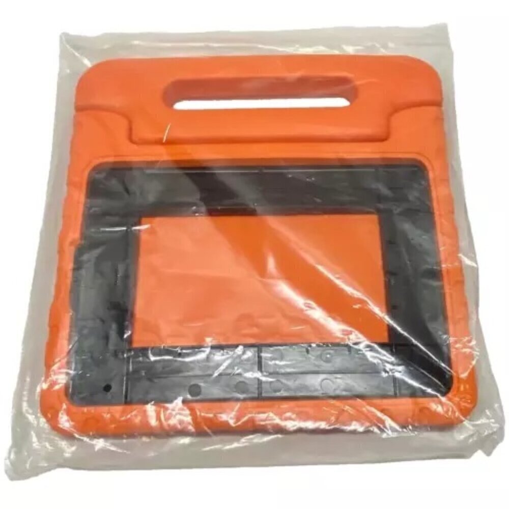 iPad Case Trident Shockproof Foam Cover w/Handle Smart Stand Orange Durable New